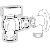 Type de bouton en plastique robinet d'eau extérieur Remplacement du robinet  pour réservoir d'eau Seau Hfmqv