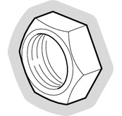 Bouchon femelle tête hexagonale, Laiton Nickelé, Gaz BSP Cylindrique -  AR108 G1/4