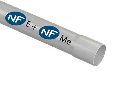Tube PVC évacuation NFE + NFMe D160 4M chez Frans Bonhomme