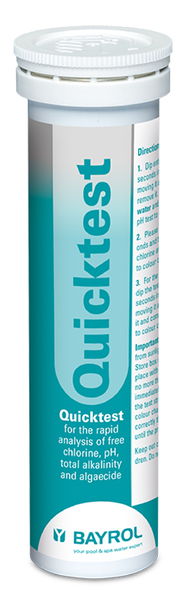 Quicktest pH / Cl / TAC / algicide - analyse eau