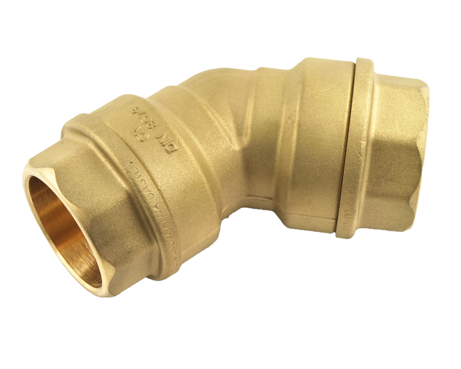 Coude PE Serrage Ext Eau Laiton F 25 20x27 - Raccord Robinet Et Tuyauterie De Qualité