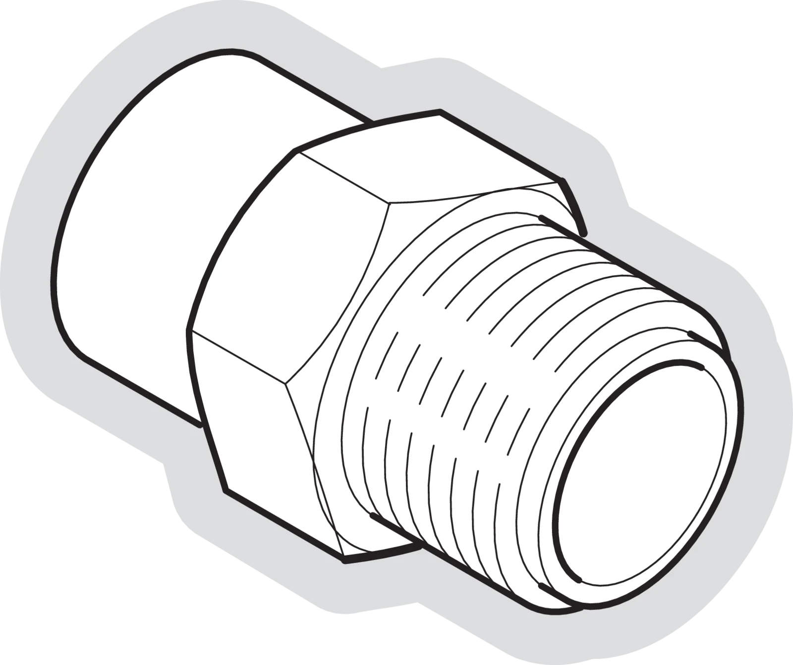 Embout PVC-U pression fileté - Filetage normal | PUM