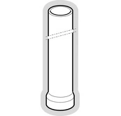 Tube allonge à emboîtement - PVC | PUM